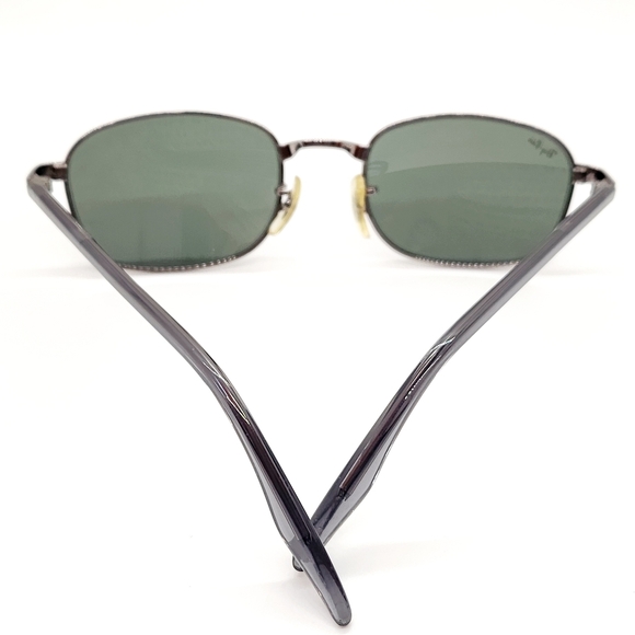 Vintage Ray-Ban W2189 Gunmetal/Gray Blend Rectangular Cross Walk Sunglasses - Picture 3 of 10